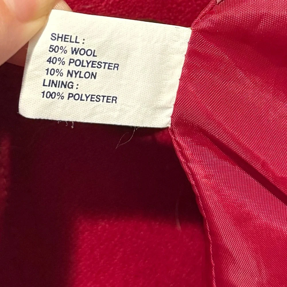 GAP Kids Scarlet Double-Breasted Wool Peacoat